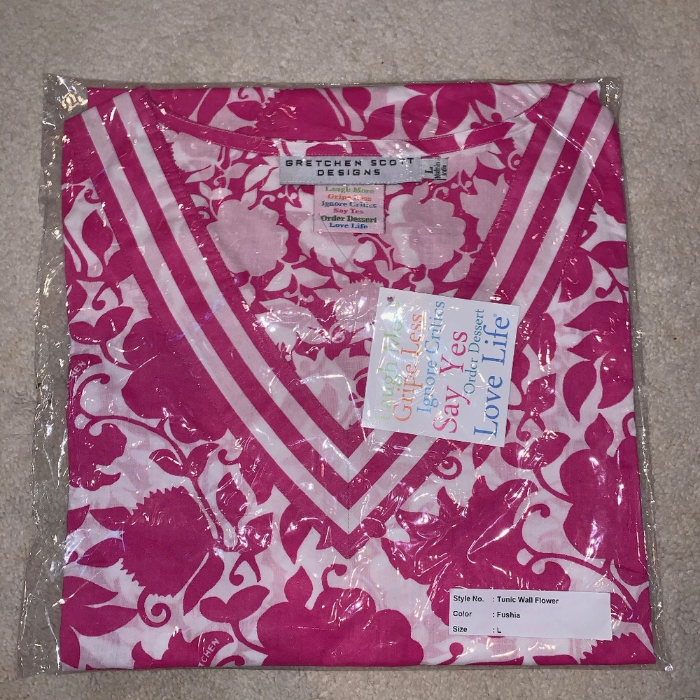 Gretchen Scott Pink Tunic Top